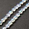 Transparent Glass Beads Strand X1-GLAA-F112-02I-1
