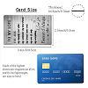 Rectangle 201 Stainless Steel Custom Thermal Transfer Wallet Card DIY-WH0252-036-2