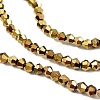Transparent Electroplate Glass Beads Strands X-EGLA-A039-T3mm-UA11-3
