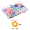 97.5G 15 Colors Handmade Polymer Clay Beads Set CLAY-YW0001-51-6