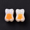 UV Plating Rainbow Iridescent Acrylic European Beads SACR-E009-39-3