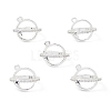 Rack Plating Brass Pave Clear Cubic Zirconia Bead Cage Pendants KK-G464-10S-4