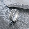 201 Stainless Steel Cross Pattern Finger Rings for Men FS-WGDD078-12-2