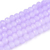 Baking Paint Imitation Jade Glass Bead Strands X-DGLA-A034-J6MM-A50-1