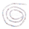 Gradient Color Electroplate Glass Bead Strands X-GLAA-E042-01B-2