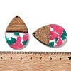 Resin and Walnut Pendants FIND-R051-15D-3