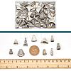 50Pcs 10 Style Tibetan Style Alloy Bead Cone & Caps FIND-NB0003-16-4