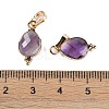 Natural Amethyst Faceted Pendans KK-L218-004G-01-3