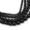 1 Strand Natural Black Onyx Beads Strands G-YW0002-57A-2