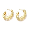 Brass Half Hoop Earrings EJEW-H104-16G-1