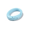 Spray Painted Alloy Spring Gate Rings AJEW-C035-01A-2