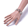 Five Loops Natural & Synthetic Mixed Stone Wrap Bracelets BJEW-JB04488-4