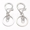 Iron Split Key Rings Keychain Clasp Findings PALLOY-J682-02P-1