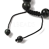 10mm Round Natural Kambaba Jasper Braided Bead Bracelets BJEW-C067-01C-21-4