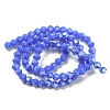 Opaque Solid Color Electroplate Glass Beads Strands GLAA-F029-P4mm-C11-2