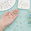 24 Pairs 2 Colors Brass Huggie Hoop Earring Findings DIY-CN0002-06-3
