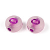 Luminous Frosted Acrylic Beads FACR-T008-02O-2