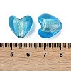 Handmade Silver Foil Lampwork Glass Beads LAMP-Q005-06B-2