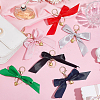 6Pcs 6 Colors Polyester Bowknot Pendant Decoration KEYC-AR00003-4