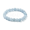 Dyed Natural Jade Beaded Stretch Bracelets BJEW-D446-C-13-2