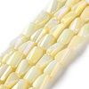 Ombre Effect Dyed Glass Beads Strands GLAA-I059-01D-1