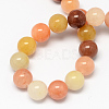 Natural Topaz Jade Bead Strands G-R193-06-6mm-2