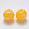 Acrylic Large Hole Beads OACR-R074-04D-1