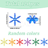 120Pcs Transparent Acrylic Beads OACR-SC0003-02B-2
