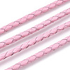 Braided Cowhide Leather Cord NWIR-N005-01Q-4mm-1