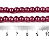 Baking Paint Pearlized Glass Pearl Round Bead Strands HY-Q003-4mm-14-4