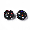 Polymer Clay Rhinestone Beads RB-S056-27I-2