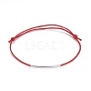 Adjustable Waxed Cotton Cord Bracelets BJEW-JB04206-01-1