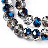 Electroplate Transparent Glass Beads Strands EGLA-A034-T4mm-Z01-4