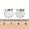 201 Stainless Steel Sew on Prong Settings STAS-T032-01-14mm-P-3