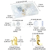 304 Stainless Steel Clip-on Earring Findings STAS-FS0001-59-4