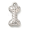 304 Stainless Steel Pendant Rhinestone Settings STAS-I310-23P-1