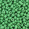 Frosted Opaque 6/0 Glass Seed Beads SEED-R029-4mm-A10-1