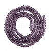Imitate Austrian Crystal Frosted Glass Beads Strands EGLA-A039-T6mm-MD04-3