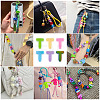20Pcs UV Plating Opaque Acrylic European Beads OACR-TADJ0001-16T-6