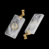 Natural Quartz Crystal Faceted Pendants G-A298-01G-10-2