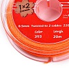 2-Ply Round Waxed Cotton Thread Cords YC-T004-01A-28-2