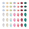 140Pcs 14 Style Transparent Baking Painted Glass Pendants LAMP-TA0001-02-3