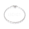 304 Stainless Steel Figaro Chain Bracelets BJEW-E369-05P-1