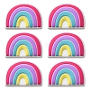 6Pcs Food Grade Eco-Friendly Silicone Focal Beads SIL-YW0001-04E-1