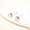 Cubic Zirconia Ear Studs STAS-E051-3D-5