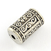 Column with Flower Pattern Alloy Beads X-TIBE-R294-023-2