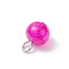 20Pcs 2 Styles Spray Painted Crackle Glass Charms PALLOY-JF03253-5