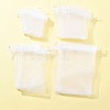 30Pcs 4 Styles Rectangle Organza Bags Jewellery Storage Pouches Wedding Favour Party Mesh Drawstring Gift OP-FS0001-01C-9