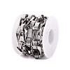 Alloy Rectangle Oval Link Chains LCHA-T001-15P-2
