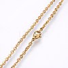 304 Stainless Steel Cable Chains Necklaces NJEW-F226-04G-06-2